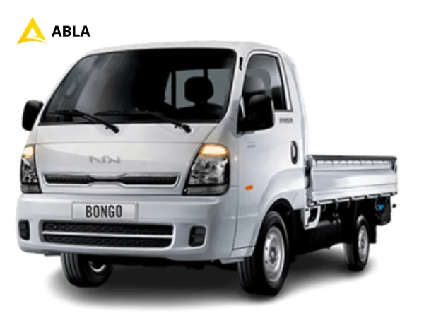 Kia Bongo com carroceria aberta, VUC de 1.500 kg, para locação em São Paulo